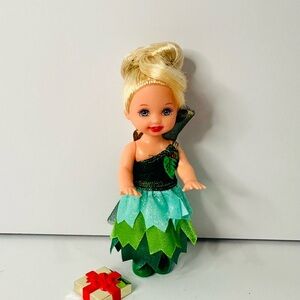 1994 Kelly Holiday Doll Mattel Barbie Sister Christmas Dress
